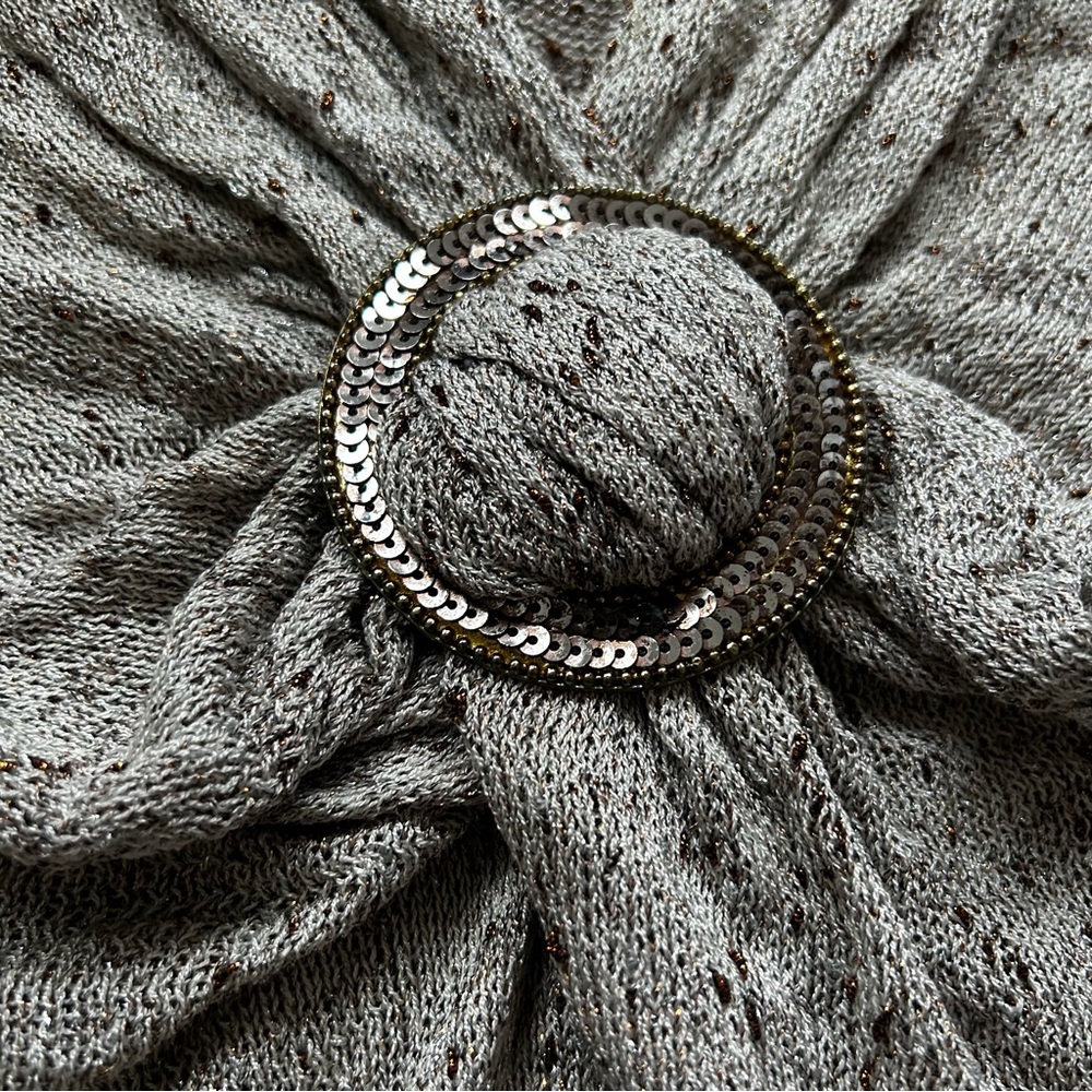 Cache 90s O Ring Scrunched Sequin Sparkly Party C… - image 3